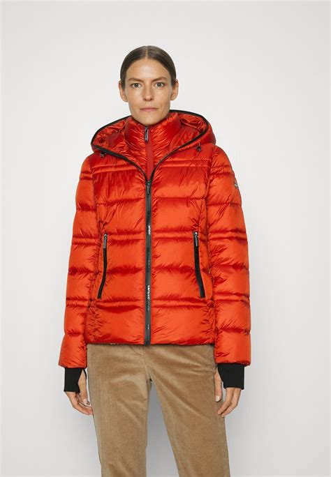 michael kors winterjacke damen rot|Michael Kors jacket.